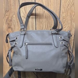 Jessica Simpson Gray Tote With Leopard Interior